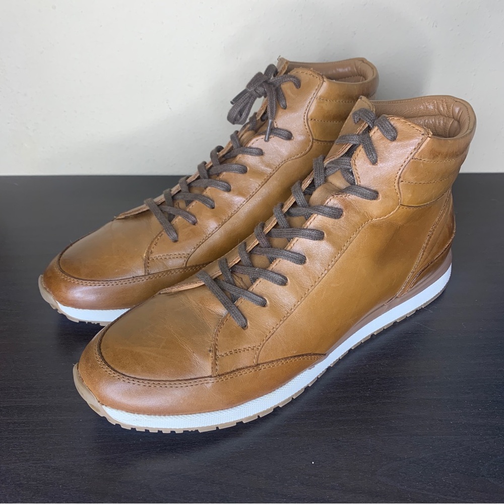 Bacco Bucci Studio Leather High Top Casual Sneaker Shoe